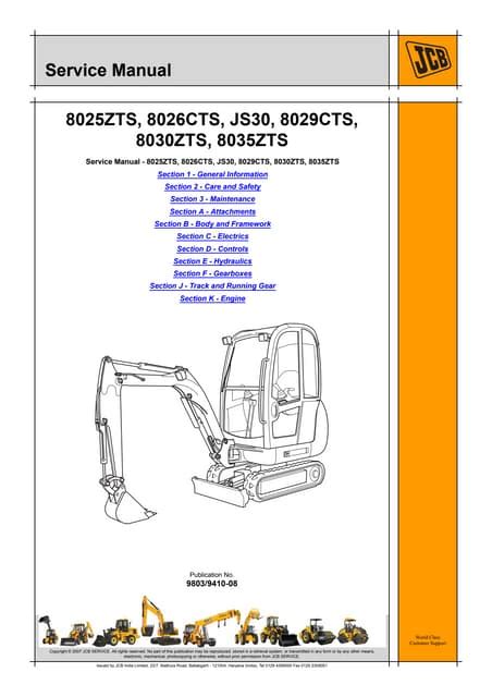 jcb 8035 zts service manual